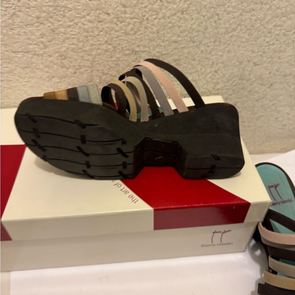 Thierry Rabotin Brown and Tan Sandals - Picture 4 of 9